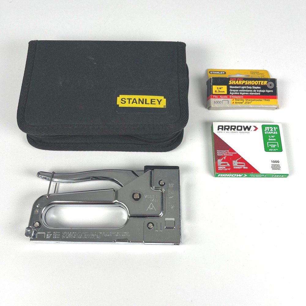 Stanley Sharpshooter TR45 Light Duty Staple Gun Kit with Case and Staples